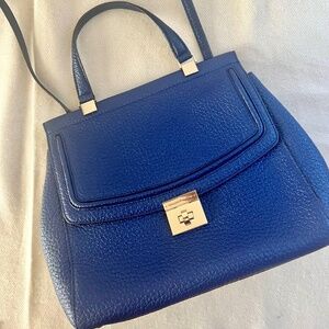 Kate Spade Tallulah Everett Way Leather Handbag (Indigo Blue)